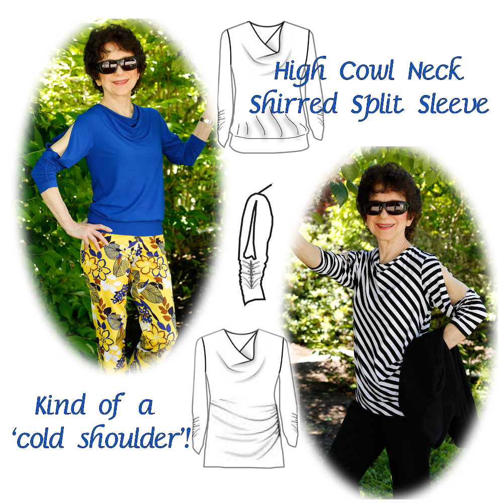 High-cowl Neck Split Sleeve Digital Leaflet (Download Only)