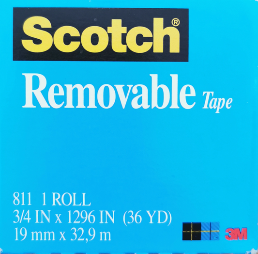 Scotch Removable Tape 19mm x 32.9m