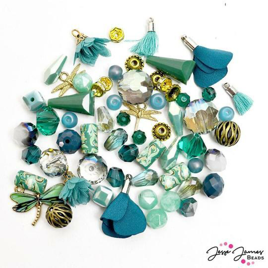 Jessie James Bead Mini  Mix -Swiss Chard