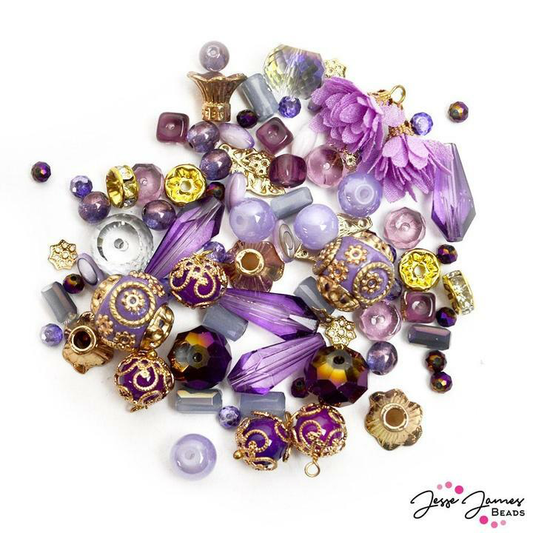 Jessie James Bead Mini  Mix - Vibrant Iris