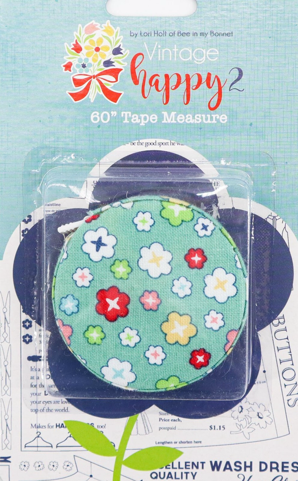 Tape measure Vintage Green
