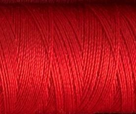 a spool of classic red Gütermann Maraflex stretch thread
