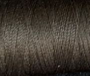 a spool of olive-khaki color Gütermann Maraflex stretch thread