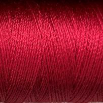 a spool of crimson red Gütermann Maraflex stretch thread