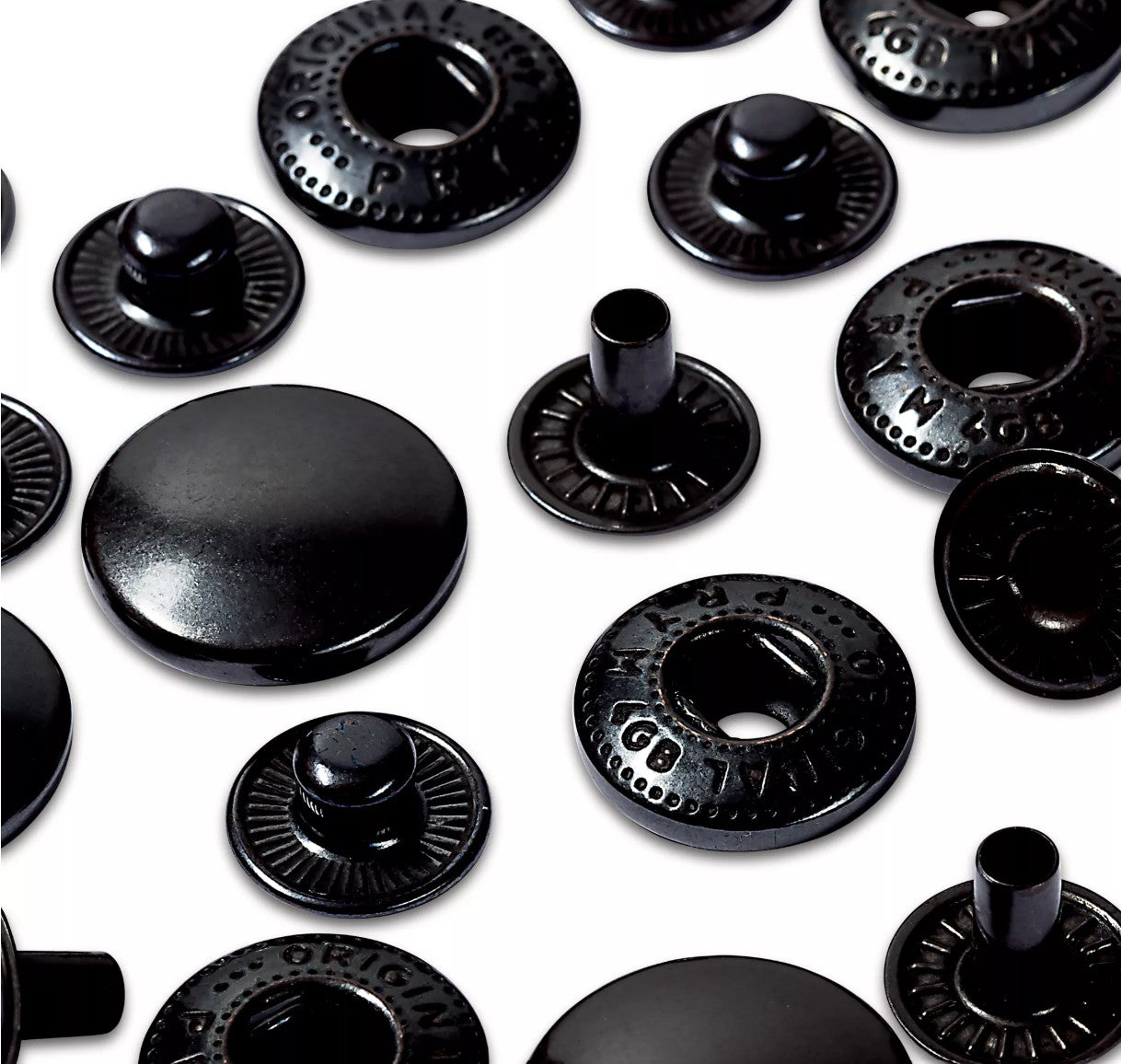 Prym Anorak Fasteners - refill 15mm black oxidized