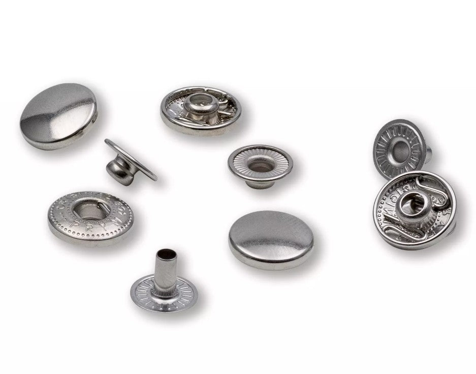 Prym Anorak Fasteners - refill pack 12mm silver