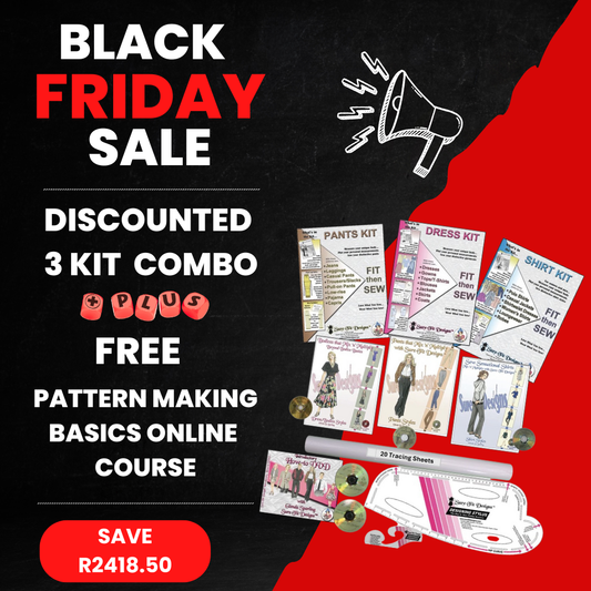 Discounted 3 Kit Combo plus Free Pattern Making Basics