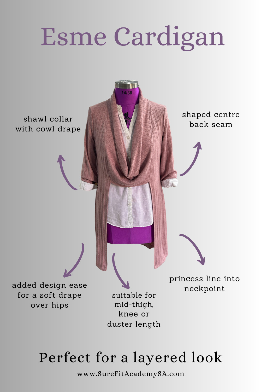 Esme Cardigan Design and Sew Along