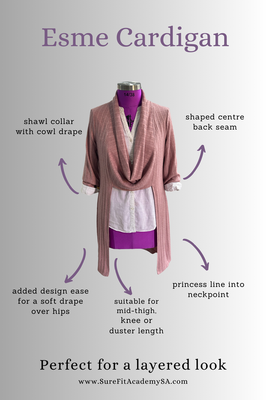 Esme Cardigan Design and Sew Along