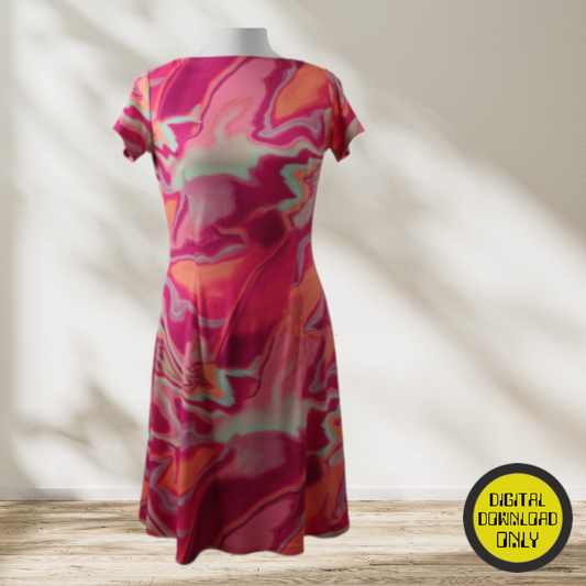 Flared Dress Digital Leaflet