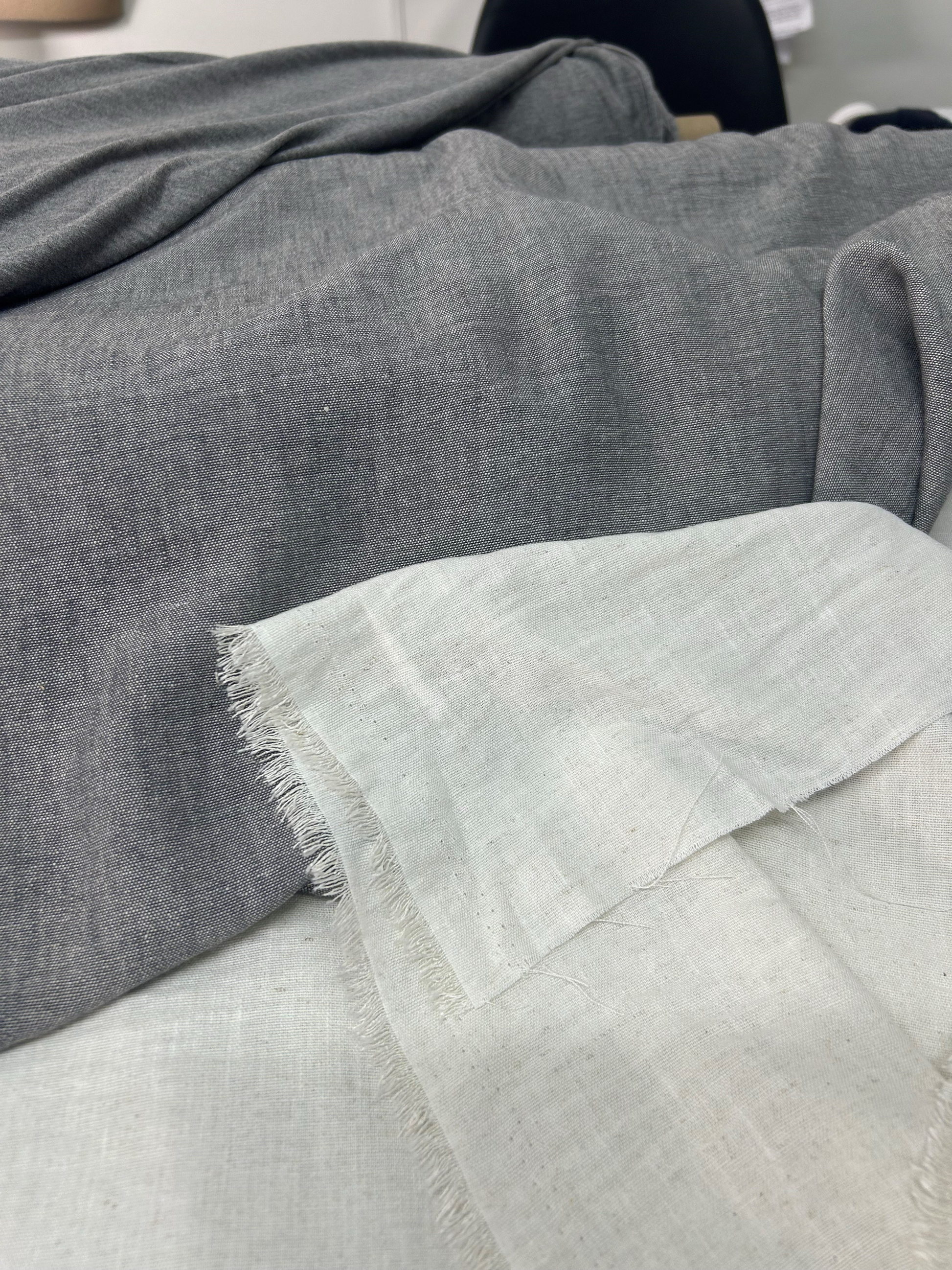 Natural Linen (Blend) - Grey