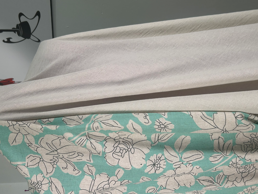 Linen Rayon Print - Mint Green