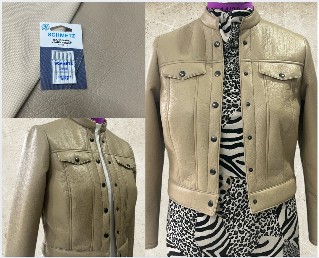 Faux Leather Jacket Project Box 1  - Includes Prym Press Fasteners
