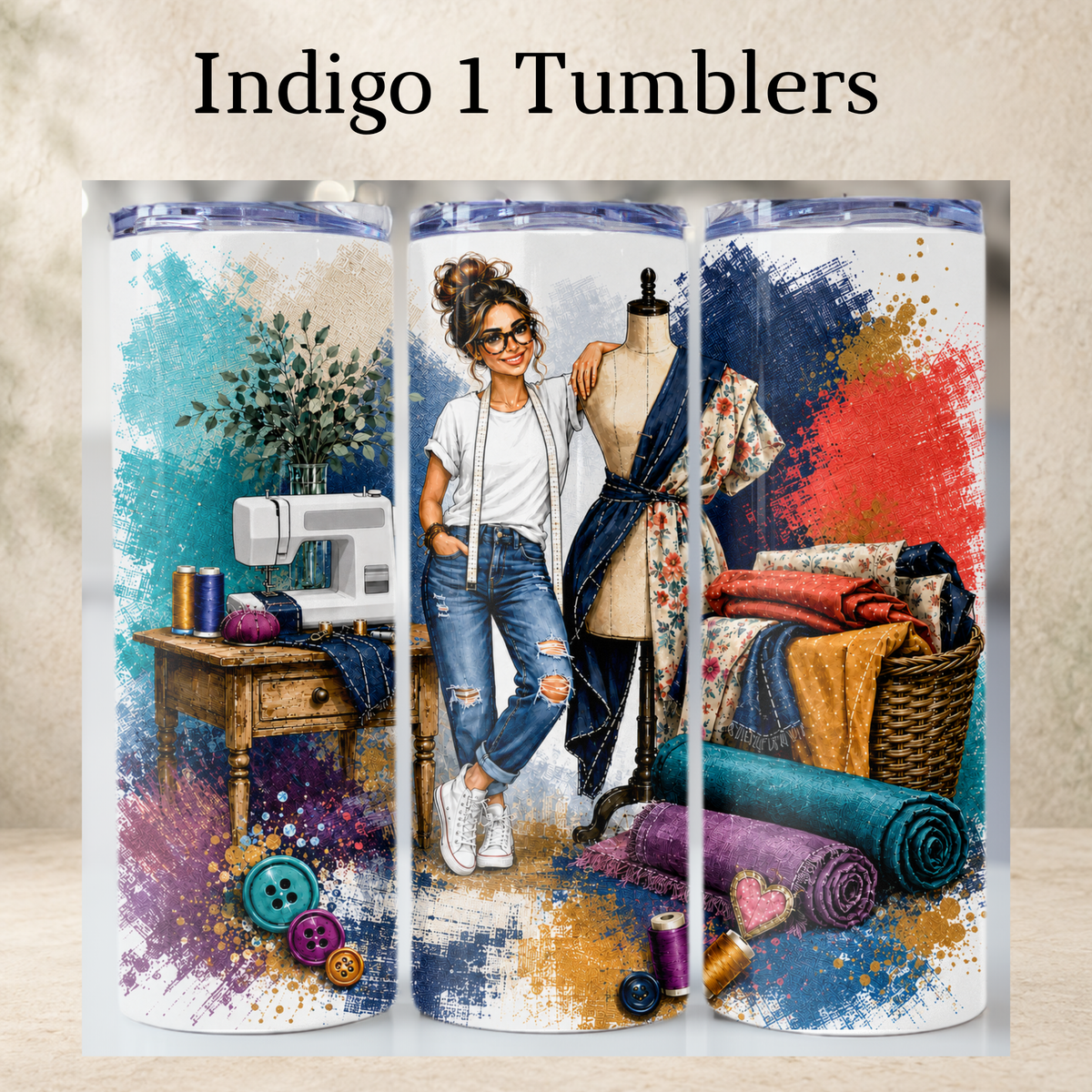 Skinny Tumblers with Metal Straws