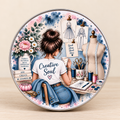 Round Sewing Tins